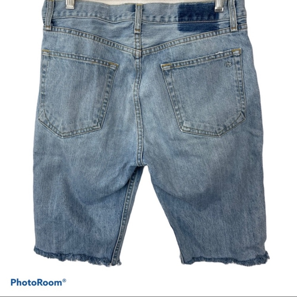 Rag & bone long cuttoff Bermuda jean shorts - Picture 4 of 8